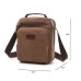 M.G. Canvas Shoulder Messenger Bag mu8844. Coffee