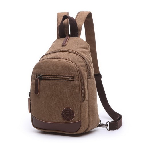 M.G. Canvas Backpack mu8852. Coffee