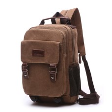 M.G. Canvas Backpack mu8853. Coffee