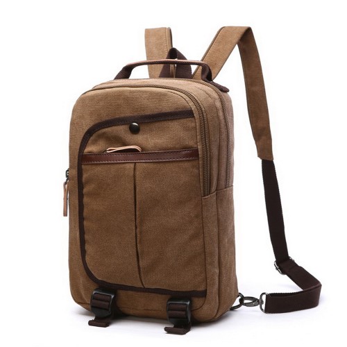 M.G. Canvas Backpack mu8854. Coffee