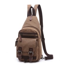 M.G. Canvas Backpack mu8856. Coffee